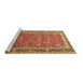 Sideview of Machine Washable Persian Brown Traditional Rug, wshtr260brn