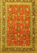 Machine Washable Persian Yellow Traditional Rug, wshtr260yw