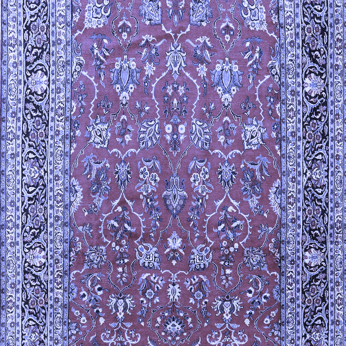 Machine Washable Persian Blue Traditional Rug, wshtr260blu