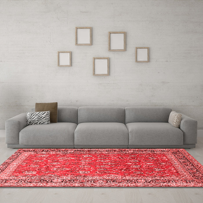 Traditional Red Washable Rugs