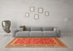 Machine Washable Persian Orange Traditional Area Rugs in a Living Room, wshtr260org