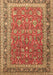 Machine Washable Persian Brown Traditional Rug, wshtr260brn