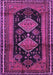 Machine Washable Persian Purple Traditional Area Rugs, wshtr2610pur