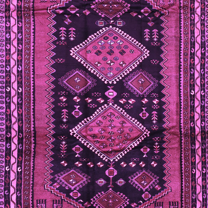 Machine Washable Persian Purple Traditional Area Rugs, wshtr2610pur