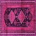 Square Persian Pink Traditional Rug, tr2610pnk