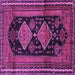 Square Persian Purple Traditional Rug, tr2610pur