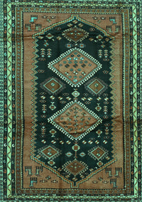 Persian Turquoise Traditional Rug, tr2610turq