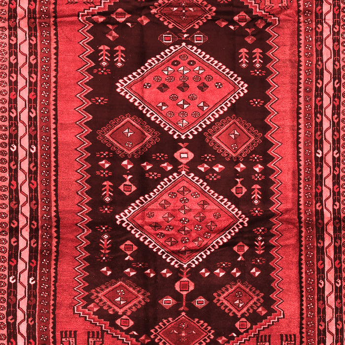 Machine Washable Persian Red Traditional Rug, wshtr2610red
