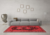 Machine Washable Persian Red Traditional Rug, wshtr2610red