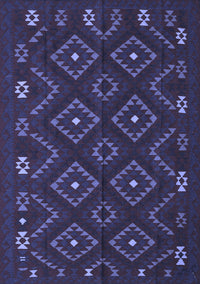 Southwestern Blue Country Rug, tr2611blu