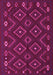 Machine Washable Southwestern Pink Country Rug, wshtr2611pnk