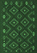 Southwestern Emerald Green Country Rug, tr2611emgrn