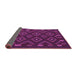 Sideview of Southwestern Purple Country Rug, tr2611pur