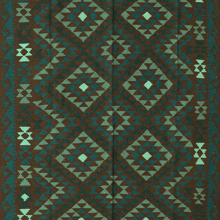 Southwestern Turquoise Country Rug, tr2611turq