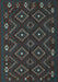 Southwestern Light Blue Country Rug, tr2611lblu