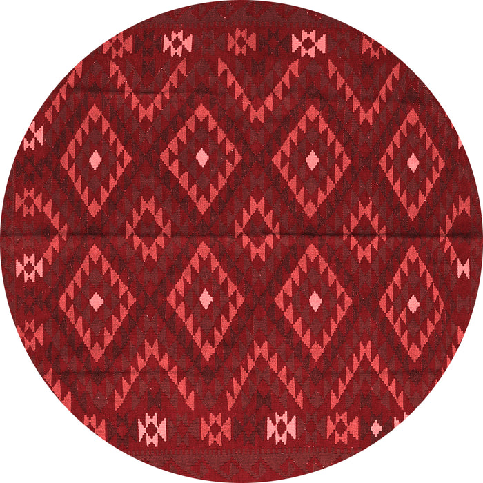 Machine Washable Southwestern Red Country Rug, wshtr2611red