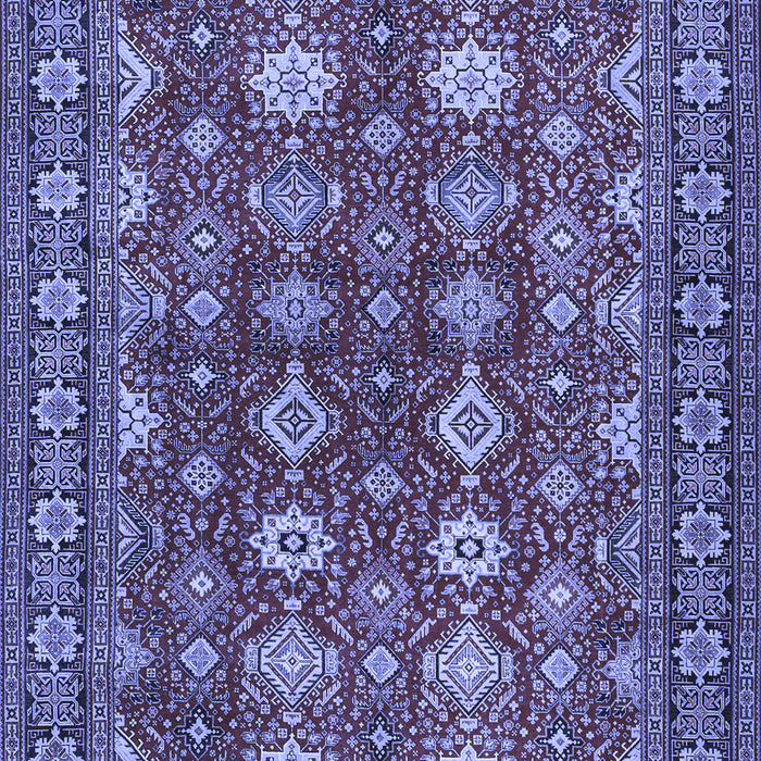 Machine Washable Persian Blue Traditional Rug, wshtr2612blu