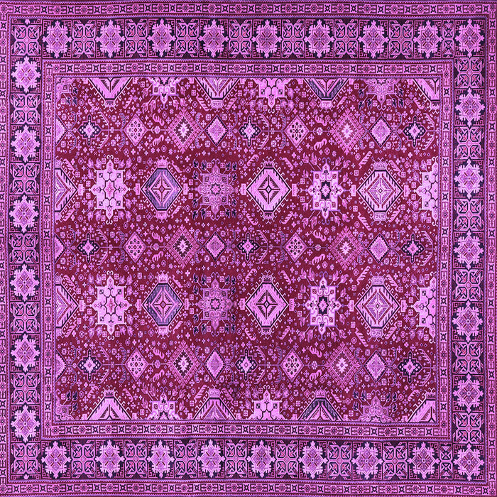 Square Persian Purple Traditional Rug, tr2612pur