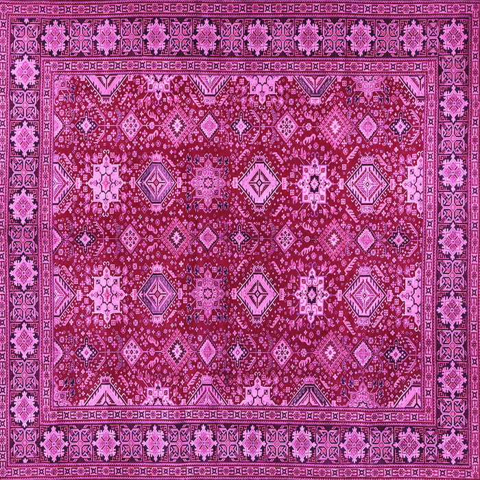 Square Persian Pink Traditional Rug, tr2612pnk