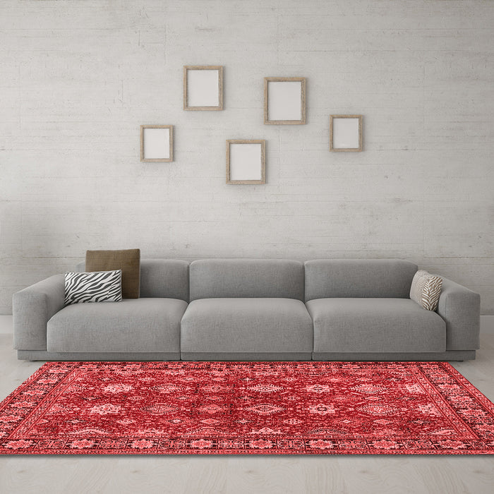 Traditional Red Washable Rugs