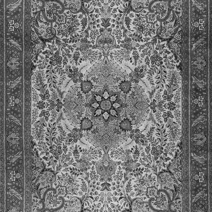 Serging Thickness of Machine Washable Persian Gray Traditional Rug, wshtr2613gry