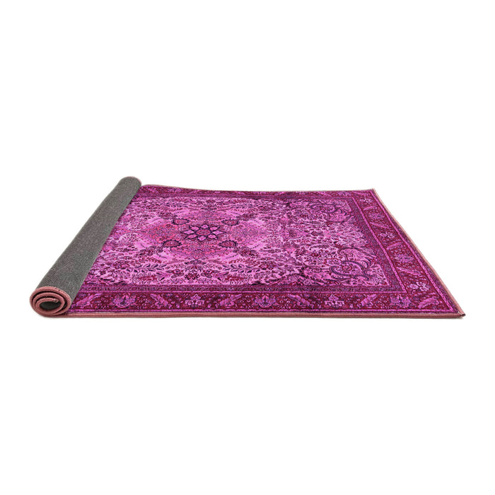 Sideview of Persian Pink Traditional Rug, tr2613pnk