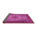 Sideview of Persian Pink Traditional Rug, tr2613pnk