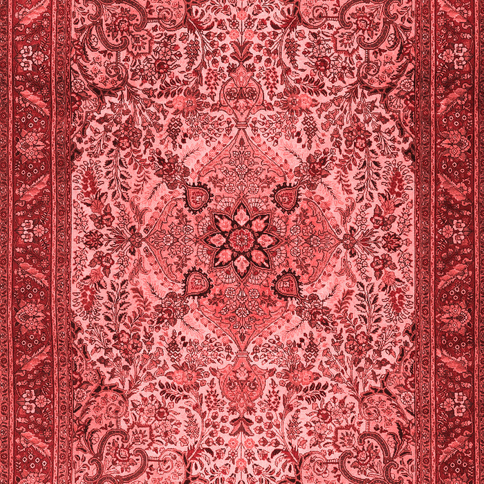 Machine Washable Persian Red Traditional Rug, wshtr2613red
