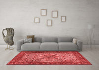 Machine Washable Persian Red Traditional Rug, wshtr2613red