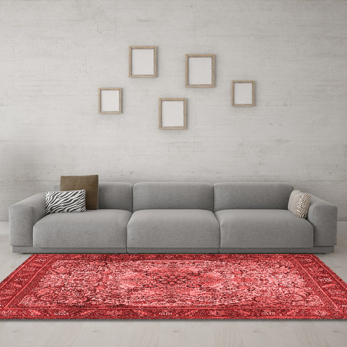 Traditional Red Washable Rugs