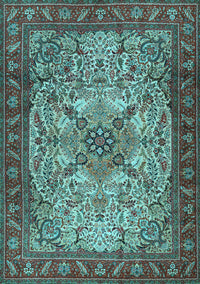 Persian Light Blue Traditional Rug, tr2613lblu