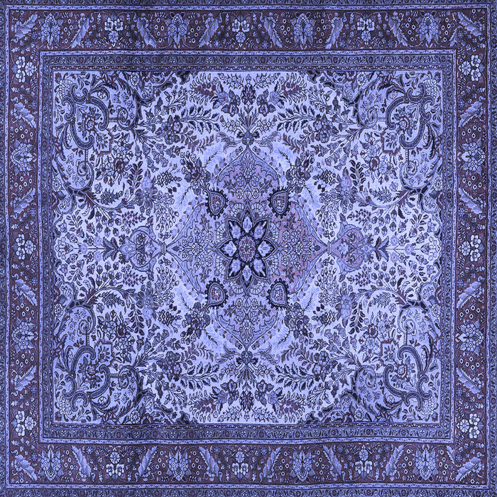 Square Persian Blue Traditional Rug, tr2613blu
