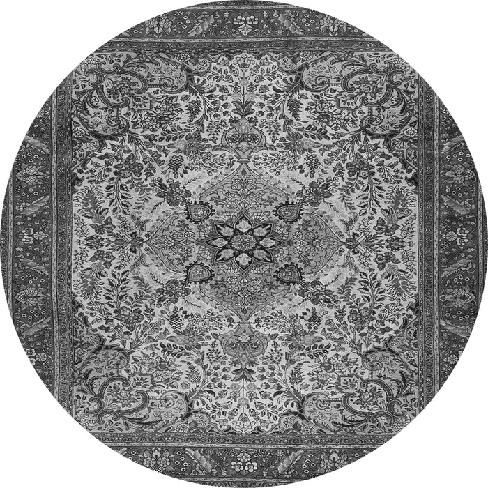 Machine Washable Persian Gray Traditional Rug, wshtr2613gry