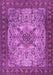 Machine Washable Persian Purple Traditional Area Rugs, wshtr2613pur