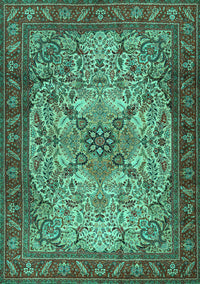 Persian Turquoise Traditional Rug, tr2613turq