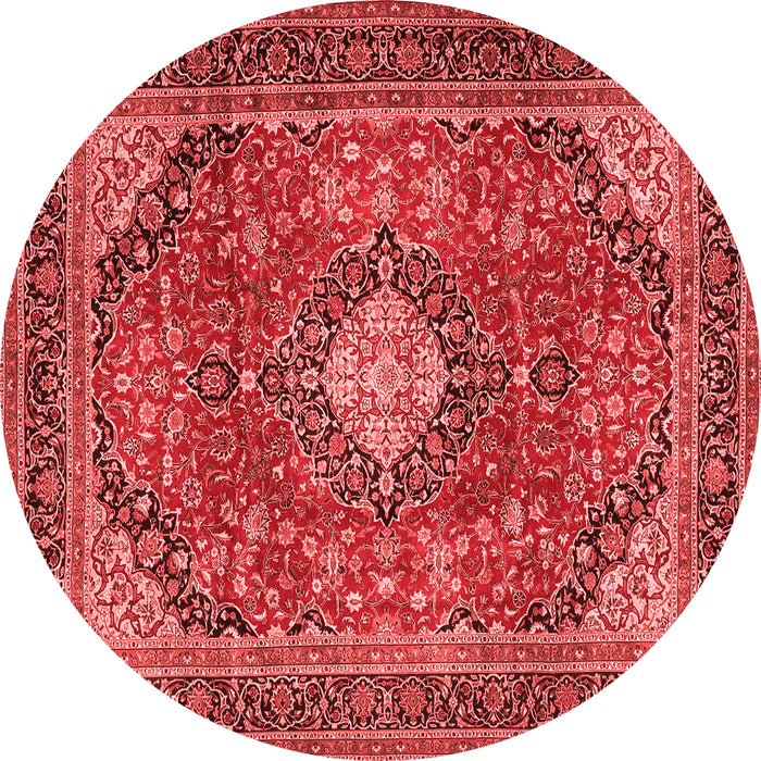 Medallion Red Traditional Rug, tr2614red