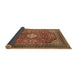 Sideview of Medallion Brown Traditional Rug, tr2614brn