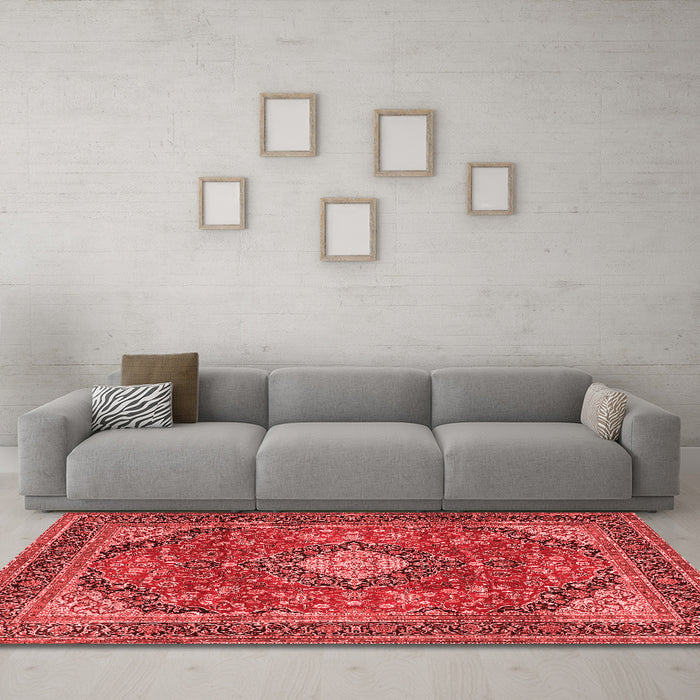 Traditional Red Washable Rugs