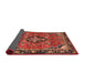 Sideview of Traditional Rust Pink Persian Rug, tr2615