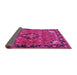 Sideview of Persian Pink Traditional Rug, tr2615pnk