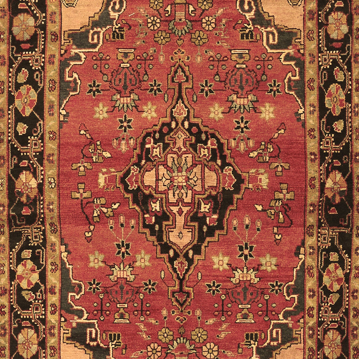 Machine Washable Persian Brown Traditional Rug, wshtr2615brn