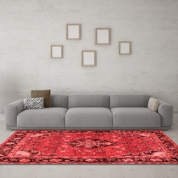 Traditional Red Washable Rugs