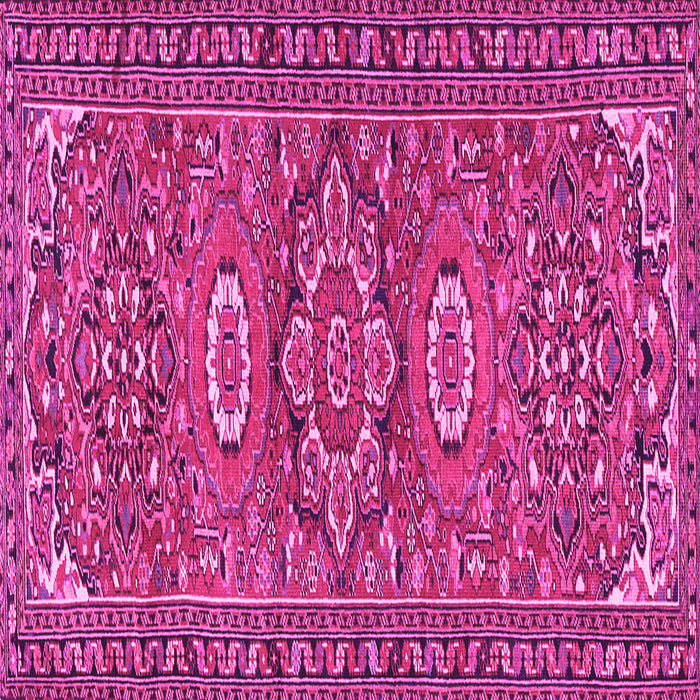 Square Machine Washable Persian Pink Traditional Rug, wshtr2616pnk