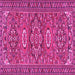 Square Machine Washable Persian Pink Traditional Rug, wshtr2616pnk