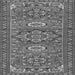 Round Machine Washable Persian Gray Traditional Rug, wshtr2616gry