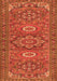 Serging Thickness of Machine Washable Persian Orange Traditional Area Rugs, wshtr2616org