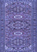 Machine Washable Persian Blue Traditional Rug, wshtr2616blu