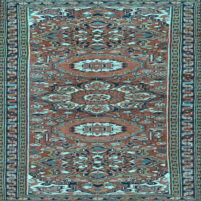 Square Persian Light Blue Traditional Rug, tr2616lblu
