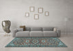 Machine Washable Persian Light Blue Traditional Rug in a Living Room, wshtr2616lblu