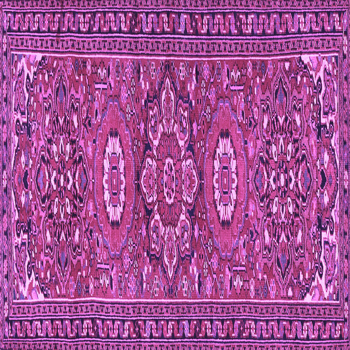 Square Machine Washable Persian Purple Traditional Area Rugs, wshtr2616pur